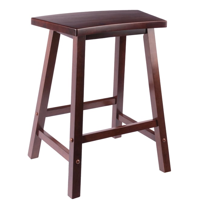 Winsome Katashi Walnut Fan Shape Counter Height Stool WNS-94824