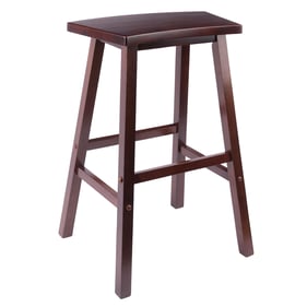 Winsome Katashi Walnut Fan Shape Bar Stool