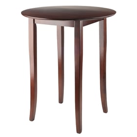 Winsome Fiona Walnut Round Bar High Table