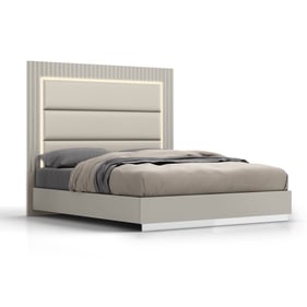 Whiteline Chloe Grey King Bed