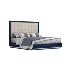 Whiteline Alexander Blue King Bed