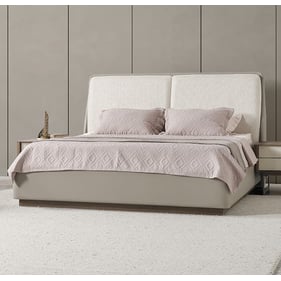 Whiteline Romina Light Grey Queen Bed