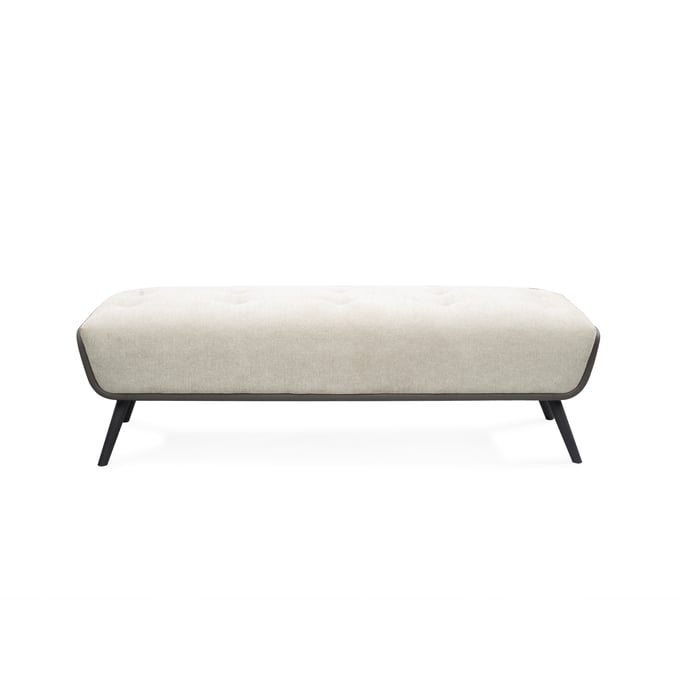 Whiteline Teddy Beige Tufted Bench WTL-BN1846-BEI