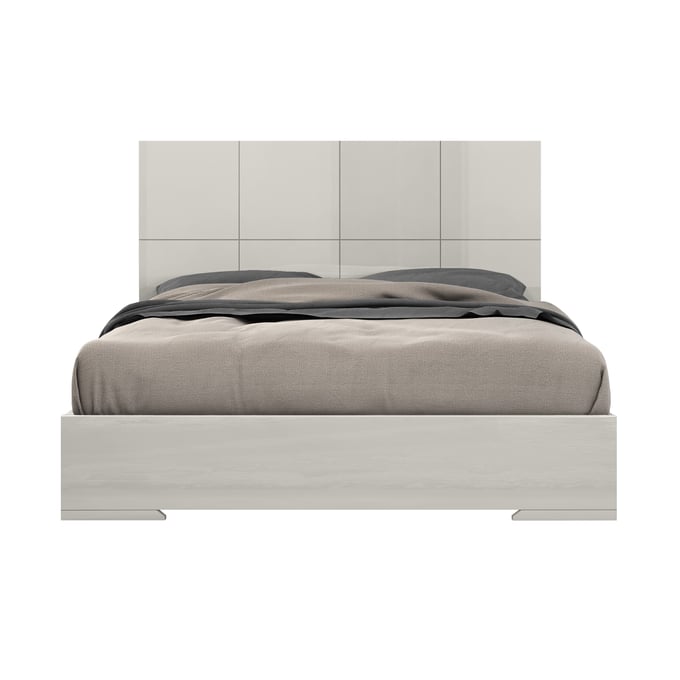 Whiteline Anna Light Grey Queen Bed WTL-BQ1207-LGRY