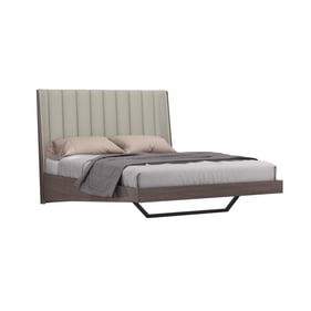 Whiteline Berlin Chestnut Light Grey Queen Bed