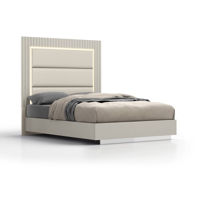 Whiteline Chloe Grey Queen Bed WTL-BQ1888-GRY