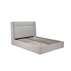 Whiteline Tokyo Light Grey Queen Bed