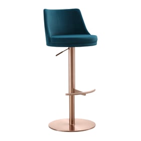 Whiteline Carter Blue Barstool