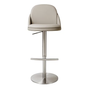 Whiteline Tommy Light Grey Barstool