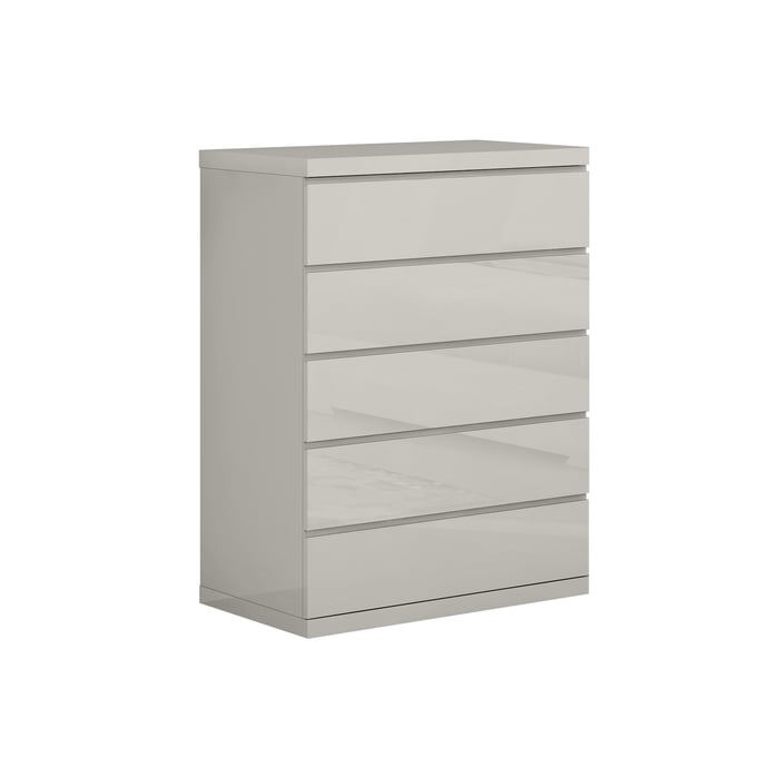 Whiteline Anna Light Grey 5 Drawers Chest WTL-CD1207-LGRY