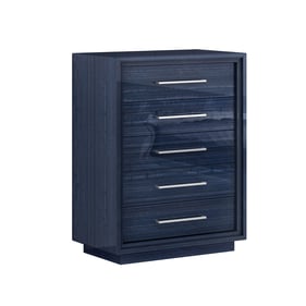 Whiteline Alexander Blue Drawer Chest