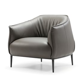 Whiteline Benbow Dark Grey Accent Chair