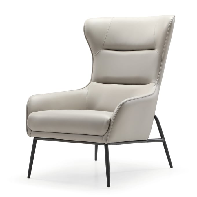 Whiteline Wyatt Light Grey Accent Chair WTL-CH1707P-LGRY