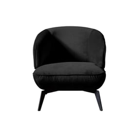 Whiteline Mersin Black Accent Chair