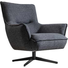 Whiteline Fatsa Dark Grey Fabric Swivel Chair