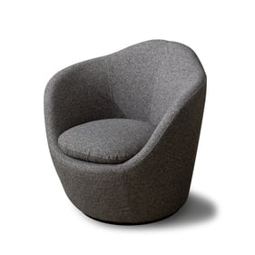 Whiteline Stone Dark Grey Accent Chair