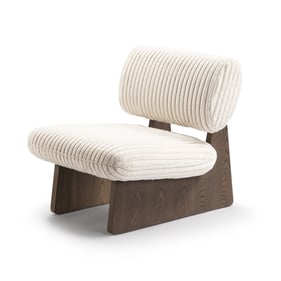 Whiteline Elena White Accent Chair