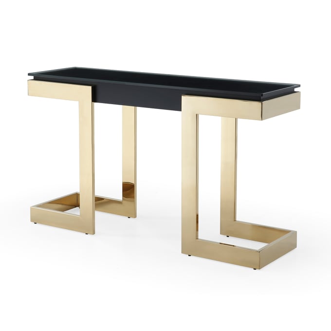 Whiteline Sumo Black Glass Console Table WTL-CO1658-BLK