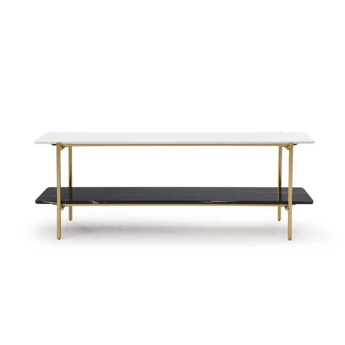 Whiteline Fairview White Black Console Table WTL-CO1747-WHT-BLK