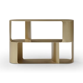 Whiteline Knox Gold Console Table