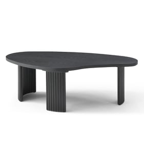 Whiteline Pam Black Large Coffee Table