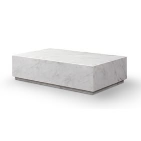 Whiteline Iris White Coffee Table