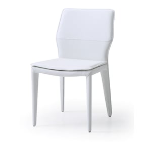 2 Whiteline Miranda White Dining Chairs