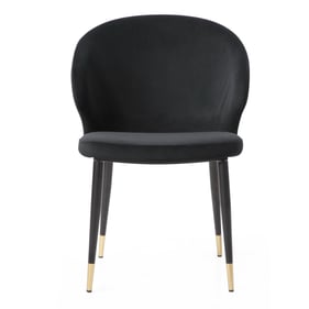 Whiteline Gracie Black Dining Chair