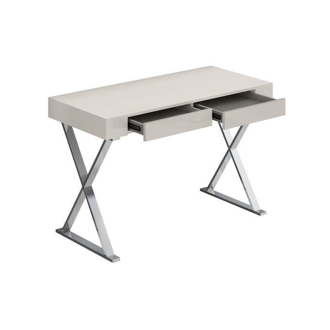 Whiteline Elm Light Grey Large Desk WTL-DK1205L-LGRY