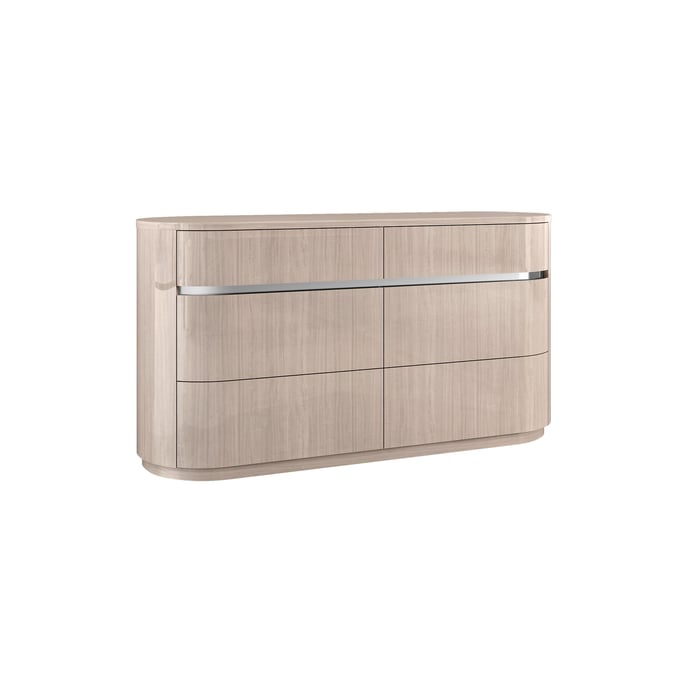 Whiteline Waves Beige Drawer Dresser WTL-DR1753-BEI