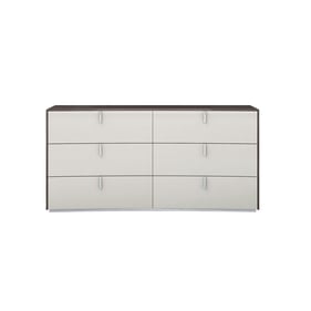 Whiteline Berlin Chestnut Light Grey Dresser