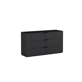 Whiteline Massimo Dark Grey Black Dresser