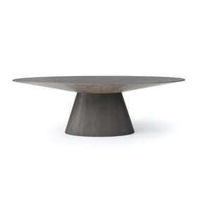 Whiteline Bruno Grey Oval Dining Table