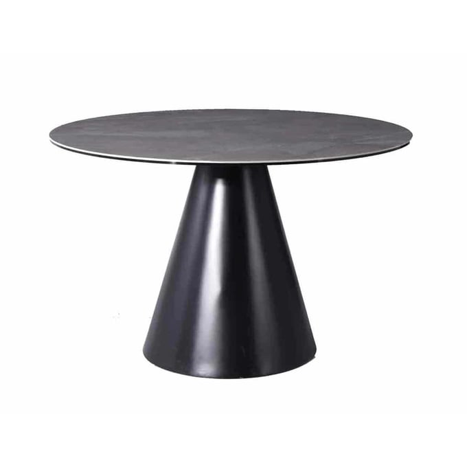 Whiteline Sun Grey Black Dining Table WTL-DT1638R-BLK-GRY