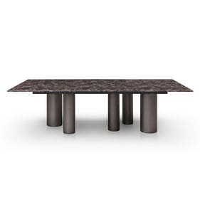 Whiteline Envie Dark Emperador Rectangular Dining Table