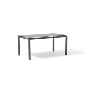 Whiteline Lynn Dark Grey Rectangular Outdoor Dining Table