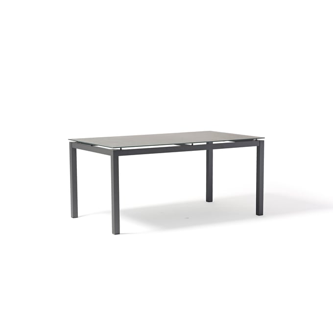 Whiteline Lynn Dark Grey Rectangular Outdoor Dining Table WTL-DT1837-DGRY