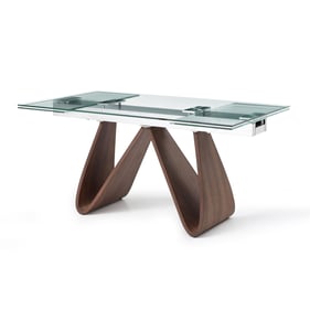 Whiteline Emory Brown Extendable Dining Table