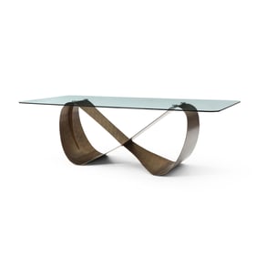 Whiteline Tiffany Bronze Rectangular Dining Table