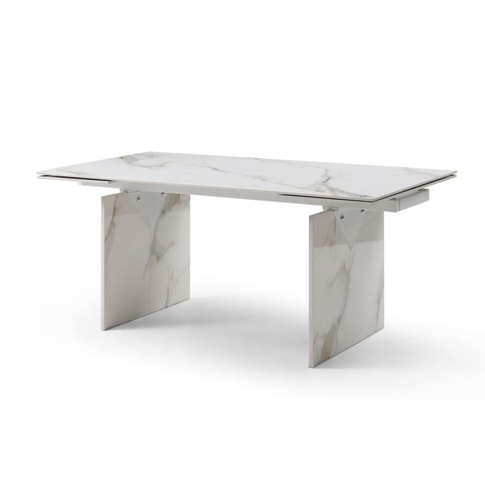 Whiteline Georgia White Extendable Dining Table WTL-DT1930-WHT