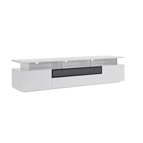 Whiteline Taylor High Gloss White TV Unit