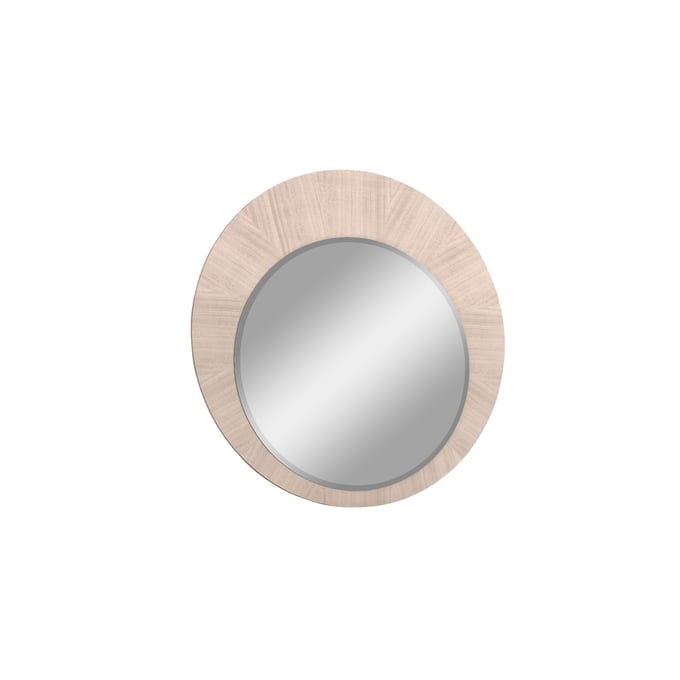 Whiteline Waves Beige Round Mirror WTL-MR1753-BEI