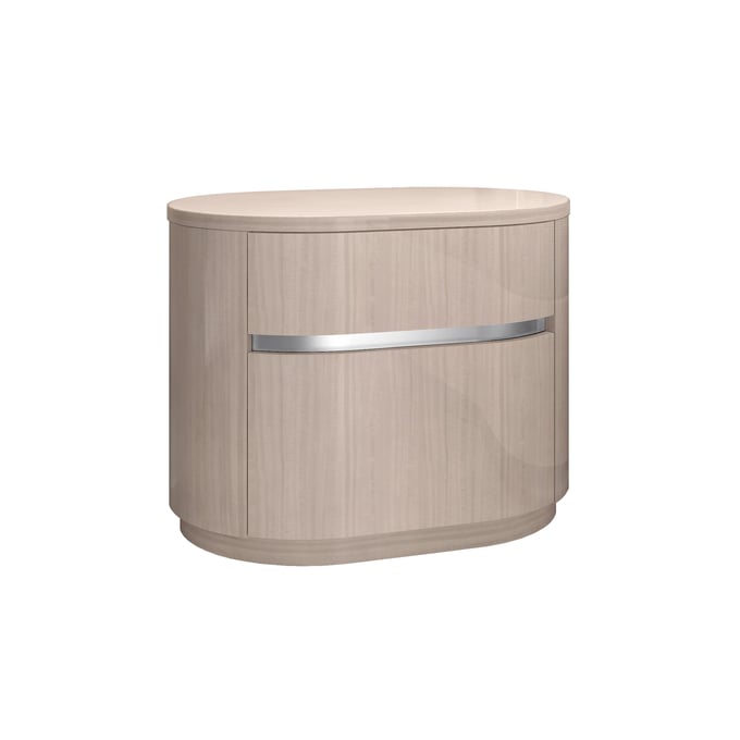 Whiteline Waves Beige Nightstand WTL-NS1753-BEI