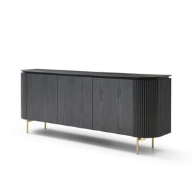 Whiteline Heidi Black Veneer Buffet