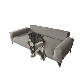 Whiteline Bursa Light Grey Fabric Sofa Bed