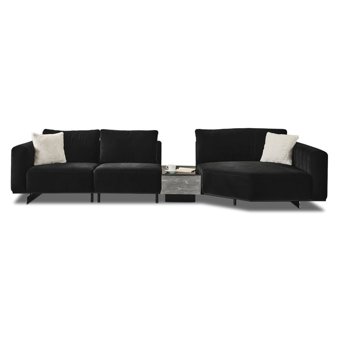 Whiteline Vision Black Modular Sofa WTL-SO1839-BLK