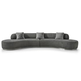 Whiteline Perla Dark Grey Sofa