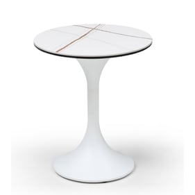 Whiteline Amarosa White Side Table