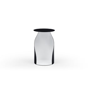 Whiteline Willie Black White Small Side Table