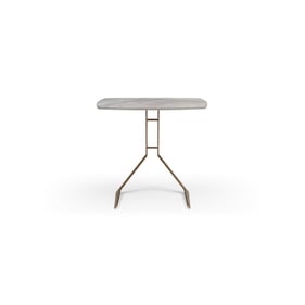 Whiteline Katy Light Grey Side Table